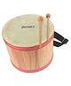 MusicPeople Wooden Hand Drum with Pair of Strikers - Beige