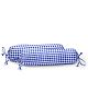 The Baby Atelier 100% Organic Baby Bolster Cover Set Checks - Navy Blue White