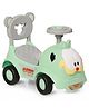 FunRide Rider for Baby with Music Horn , Backrest and Under Seat Storage Utility Box - Green