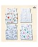 LazyToddler Cotton Organic Muslin Jhablas Pack Of 4 -  White 