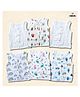 LazyToddler Cotton Organic Muslin Jhablas Pack Of 6 - Multicolor