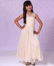 BIBA Sleeveless Sequin Embellished Gown - Beige