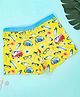 Yellow Bee Beach Theme Swimming Trunk - Yellow Blue
