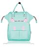 POLKA TOTS Cat Design Diaper Bags for Mothers | Maternity Waterproof Travel Backpacks Gift for Mom - Sea Green