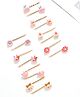 Babyhug Floral Hair Pins Pack of 16 - Multicolor