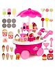 Fiddlerz Musical Candy Cart for Kids with Flashing Lights and Music Candy Truck Realistic Fun and Interactive Gift Musical Toys for Girls and Boys - Pink (39 Pcs)
