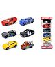 WOW Toys Delivering Joys of Life Friction Powered Cartoon Cars Die Cast Metal Pack of 6 Mini Cars (Colour May Vary)