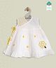 Keebee Organics Organic Cotton Sleeveless Floral Embroidered Detail Dress - White