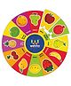 Lattice Fruits Wooden Round Jigsaw Floor Puzzle 13 Pieces