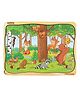 Lattice Wooden Jungle Safari Jigsaw Puzzle Multicolor - 24 Pieces
