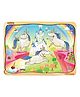 Lattice Wooden Unicorns Jigsaw Puzzle Multicolor - 24 Pieces