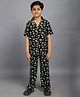 Ninos Dreams Video Game Controller & Thunderbolt  Printed Night Suit - Black