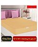 Mattress Protector Water Proof Terry Cotton Noiseless Soft Breathable Fit Mattress Protector - Beige