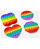 Toyshine   Fidget Popping Sounds Toy Pack of 4 - Multicolour