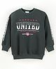 Grab It Full Sleeves Sweatshirt Text Print - Olive