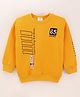 Grab It Full Sleeves Sweatshirts Text Print - Yellow