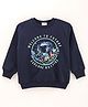 Grab It Full Sleeves Sweatshirts Welcome To Future Print - Navy
