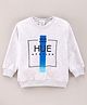 Grab It Full Sleeves Sweatshirts Hue Station Print - Grey