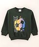 Grab It Full Sleeves Sweatshirts Football Print - Green