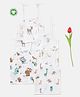 The Boo Boo Club Set of 4 Organic Cotton Sleeveless Animals Print Vests - Orange