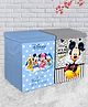 Fun Homes Disney Mickey Mouse Non Woven Fabric Storage Boxes Pack of 2 - Grey Blue