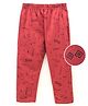 GRO Full Length All Over Printed Lounge Pant - Red