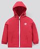 Pine Kids Nylon Full Sleeves Padded and Hooded Moderate Winter Jacket - Red