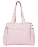 Masilo Organic Cotton Quilted Diaper Bag For kids, Water and stain resistant Coating, With Adjustable cotton straps, Filling: Recycled polyester - Pink