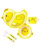 Sanjary Bamboo Tableware Chicken Shape - Yellow