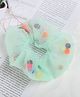 Flaunt Chic Pom Pom Scrunchie Hair Tie - Green