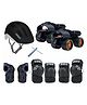 Jaspo Insane Adjustable Roller Blade Speedwheel Skates Suitable for Age Group (6-14 Years Unisex) (Pro) (Black/Orange)