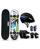 Jaspo Dragon Fire Fiber Pro Skateboard Combo Blue Black