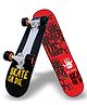 Jaspo Red Devil Black Duck Complete Fibre Skateboard - Multicolour
