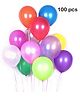 Balloon Junction Metallic Balloons Pack of 100 - MultiColour