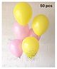 Balloon Junction Pastel Balloons Baby Pink Yellow - Pack of 50