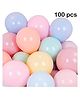 Balloon Junction Pastel Party Decoration Balloons Pack of 100- Multicolour