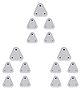 Safe-O-Kid Indian Plug Non Inflammable Electrical Socket Cover White - Pack of 15