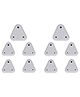 Safe-O-Kid Indian Plug Non Inflammable Electrical Socket Cover White - Pack of 10