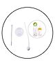 Safe-O-Kid Straw With Accessories Helpful For Kids In Drinking Home Essential - White