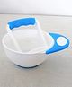 Safe-O-Kid Baby Food Grind Bowl with Masher - Blue