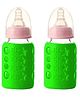 Safe-O-Kid Silicone Insulated Feeding Bottle Cover  Fits 120ml Bottle, Anti-Slip Sleeve & Heat-Resistant (Assorted)