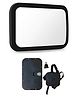 Safe O Kid 360 Degree Rotational View Glass Acrylic Car Rear View Mirror Large - Black