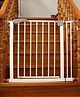 Safe-O-Kid Adjustable One-Year Warranty Baby Safety Gate (75-115 cm)  Durable Metal Child Gate for Kids, Dog Gate, Baby Gate with 2-Way Auto-Close, Secret Lock, No Drill Required (Blue)