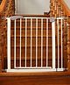 Safe-O-Kid Adjustable One-Year Warranty Baby Safety Gate (75-85 cm)  Durable Metal Child Gate for Kids, Dog Gate, Baby Gate with 2-Way Auto-Close, Secret Lock, No Drill Required (Grey)