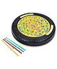 Kipa Fish Catching Game for Kids: Includes 45 Fishes, Big Round Pond & 4 Catching Sticks,Fun Activity For Kids - Black & Yellow