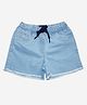 Kiddopanti Frayed Edge Denim Hot Shorts - Light Blue