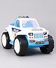 United Agencies Friction Powered Indo Police Jeep - White 