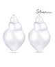 Silverium Sterling Silver 92.5% BIS Hallmarked Shell Shaped Earrings - Silver