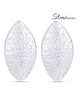 Silverium Sterling Silver 92.5% BIS Hallmarked Lemon Shaped Earrings - Silver