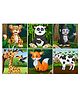 Fiddlys Wood Jigsaw Puzzles For Kids And Children Wild And Pet Animals Pack Of 6 - 54 Pieces